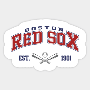 Retro Red Sox Sticker